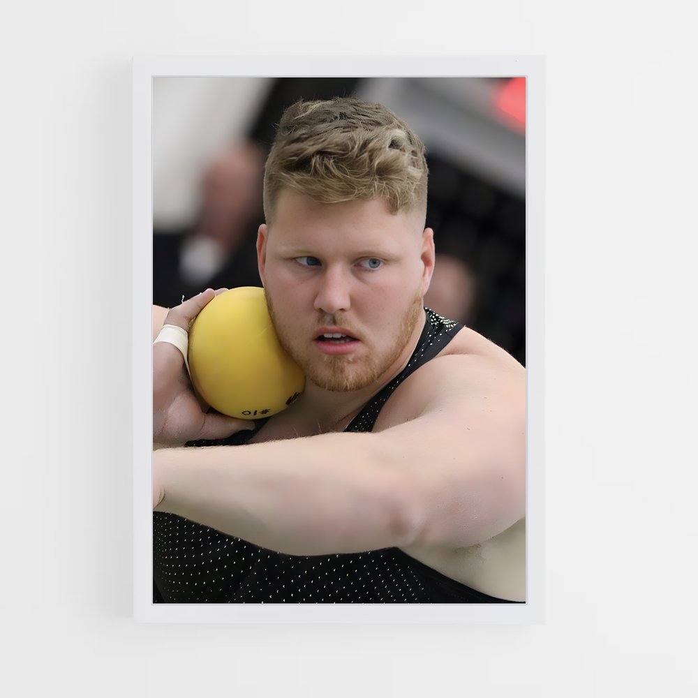Poster Force Jaune – affiche Athlétisme (vue 3)